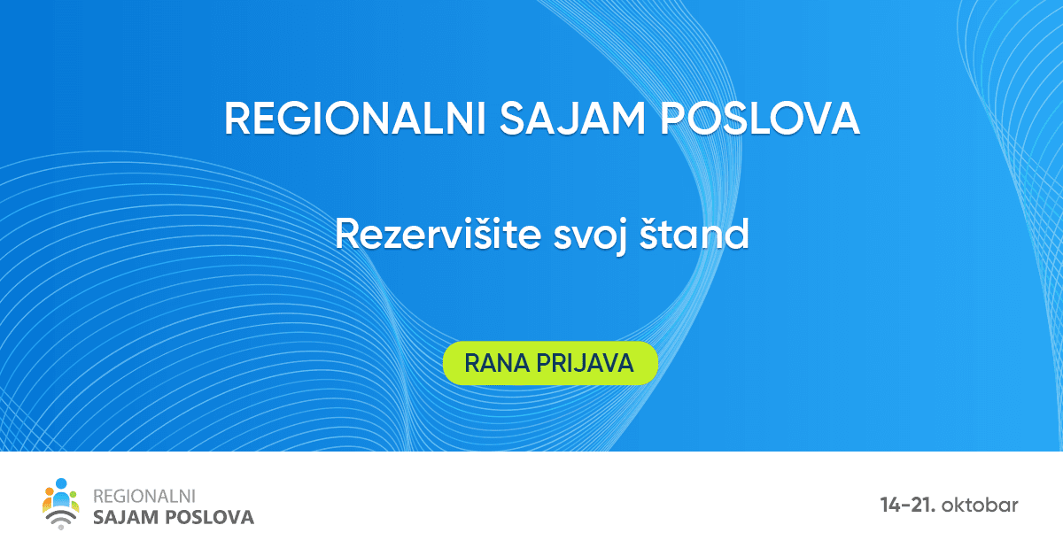 Počele su prijave za Regionalni sajam poslova 2025 – obezbedite svoje mesto na najvećem online sajmu zapošljavanja u regionu