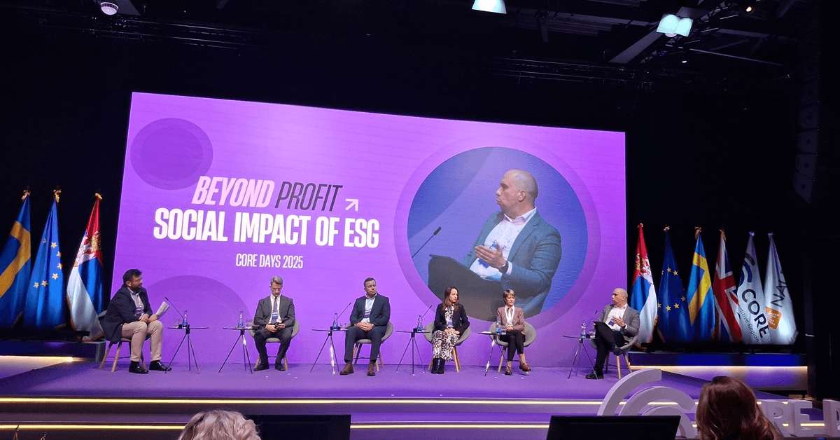 Učešće Infostuda na panelu „Dimenzija društvene odgovornosti kao aspekta ESG standarda“ – CORE Days 2025